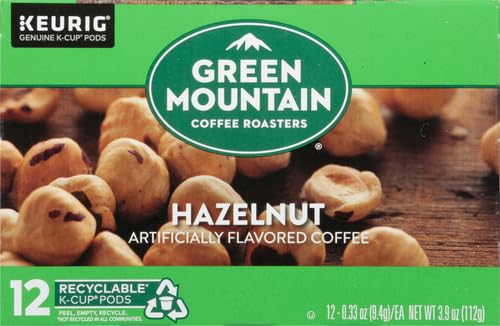 Image of Green Mountain Coffee Roasters Hazelnut Keurig Single-Serve K-Cup pods, Light Roast Coffee, 12 Count