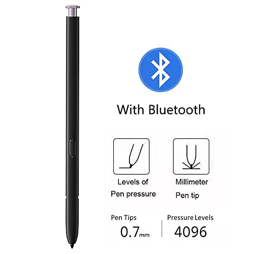 Image of Galaxy S23 Ultra S Pen (with Bluetooth) Replacement for Samsung Galaxy S23 Ultra All Versions Stylus Touch S Pen with 5pcs Tips (Lavender)