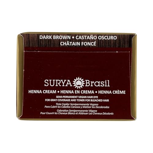 Surya Brasil Products Henna Cream, Dark Brown, 2.37 Fluid Ounce