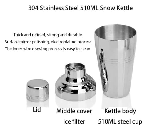 Set Coctelera Kit Bartender Acero Inoxidable Plata miniatura 5
