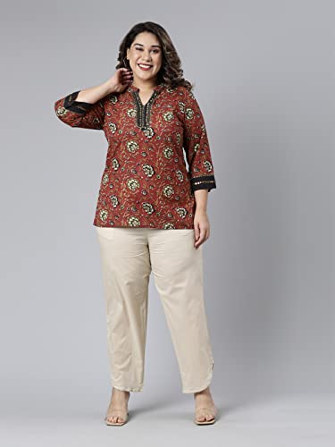 Image of GO COLORS Women Mid Rise Cotton Dhoti Pant