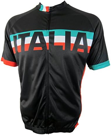 RideSimple Italia - Mens Short Sleeve, Club Cut, Cycling Jersey (Medium)