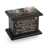 SOITIS Cremation Urns for Human Ashes 3.94 Inches Small Urn for Human Ashes Keepsake Wooden Box Funeral Mini Casket for Ashes Burial Urn for Women Men Memorial Small Urns Box