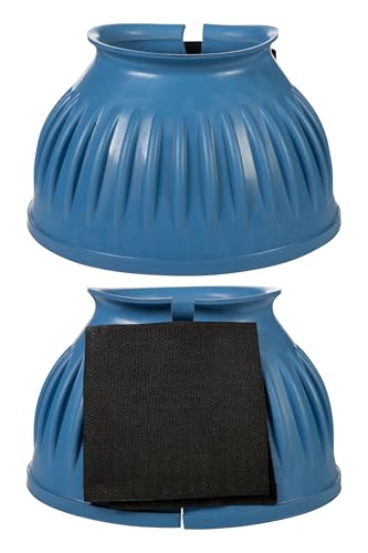 HKM 8605 Springglocken Atlanta, Gummispringglocken Gummi Hufglocken, Rauchblau, XL