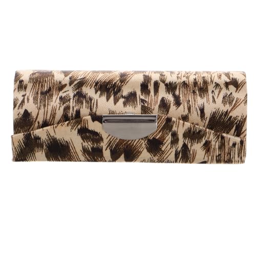 FRCOLOR de Rangement Rouge à Lèvres à Motif Léopard Étui à Rouge à Lèvres Organisateur de à Lèvres Porte- à Lèvres Kit de Rangement Cosmétique avec Miroir pour à Main, léopard,