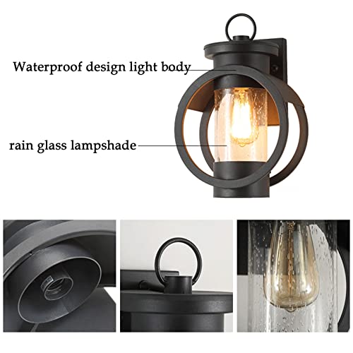 Lampe de porche extérieure en verre transparent pour sécuriser la porte - 4