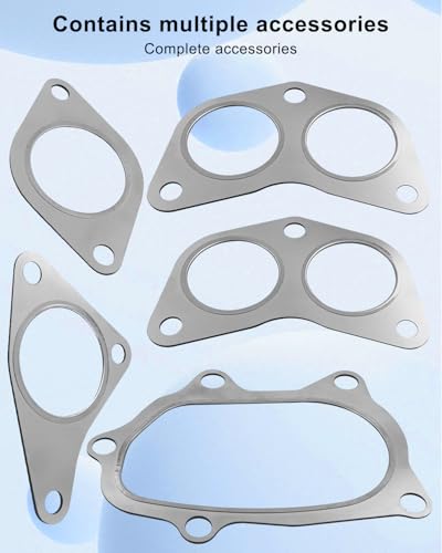Image of Exhaust Manifold Gasket Kit Up Down Pipe Fit for Subaru WRX Xt Sti Gt Replace 14038AA000 44022AA180