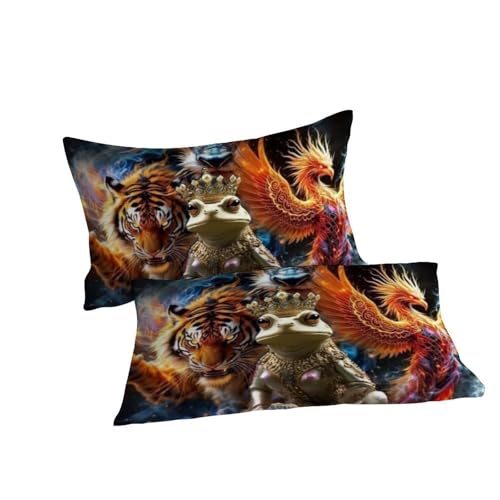 Housse de couette super king microfibre animaux 3D 260x220 cm