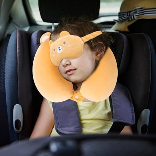Coussin de voyage avion en peluche ergonomique (Top 1) – Image 2