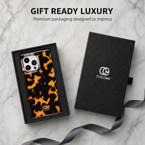 Image of COCOMII Rectangle for iPhone 15 Pro Max Case, Matte Tortoiseshell