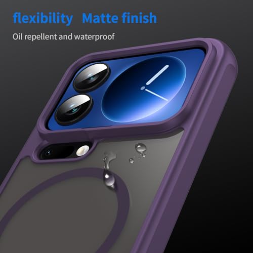 Image of Compatible with Xiaomi 17 Pro Case Cover,Compatible with MagSafe,Anti-Fall,Compatible with Xiaomi 17 Pro 5G 25098PN5AC Cell Protective Phone Case Purple