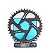 CYSKY Direct Mount Chainring 32T 34T 36T 38T 40T 3mm Offset Narrow Wide Teeth Chainring CNC 7075 Bike Chainwheel for SRAM GXP Interface Crankset (Black, 38T)