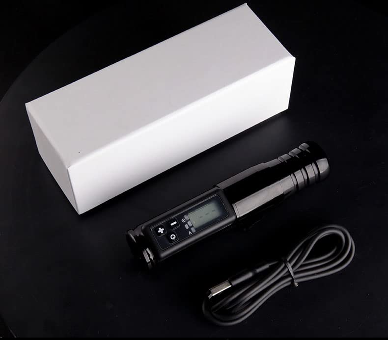 Professional Rotary Machine Pen Kit with LCD Display Cartridges Pens Equipment Supply for Artists