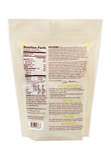 Bob's Red Mill Gluten Free Tropical Muesli, 14oz (Pack of 1) - Gluten Free, Non GMO, Whole Grain, Kosher