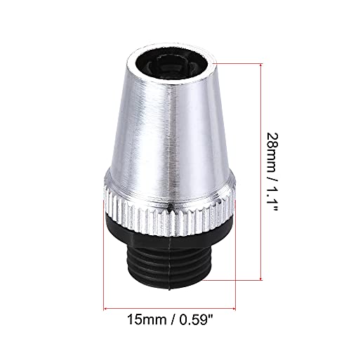 Uxcell A21032400UX0135 Cable Glands Strain Relief Cord Connector Grips Metal Chrome 5Pcs For Wiring Hanging Light Ceiling Pendant Lamp thumb #1