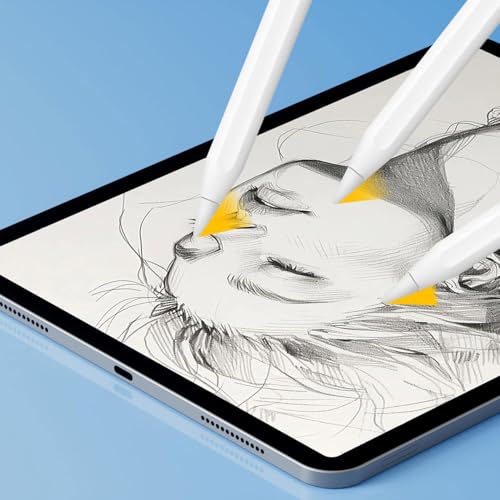 Image of 8-Pack Apple Pencil Tips for 1st /2nd Gen /Pro /USB-C, Multi-Type Silent Nibs with Case, Wear-Resistant High Sensitivity for iPad Pro /Air /Mini (2B /2H /3.5mm /Small Bullet /Elastic)​