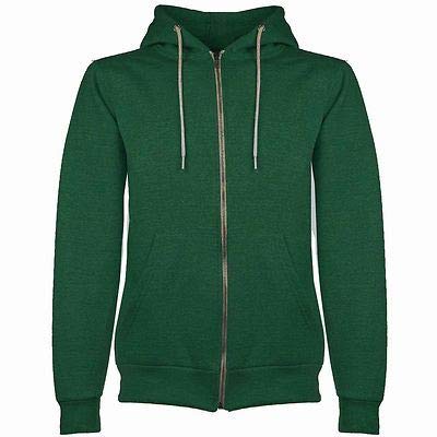 Fashion Star Mens Boys Plain Hoodies American Zip Fleece Hoody Jacket Hooded Top Sweat Shirt S-5XL