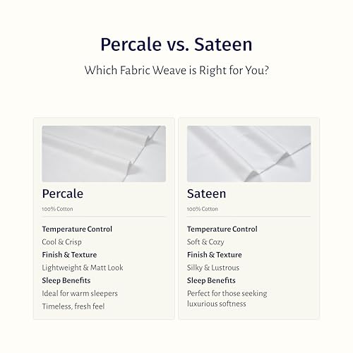 California Design Den Certified 100% Egyptian Cotton Sheets Queen Size Bed Set - Queen Sheet Set Percale with Deep Pockets, Lightweight, Crisp, Cool & Durable Luxury Bedding - Light Grey