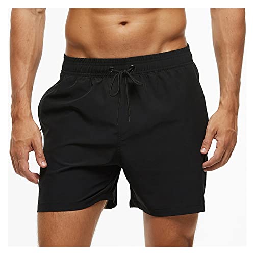 Pantalones Cortos Casuales de Cuatro Minutos para Hombre, Pantalones de Playa con Bolsillo y Cremallera, Pantalones de Playa Deportivos elásticos en los Cuatro Lados (DL)