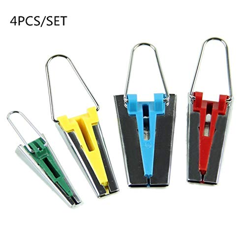 LovelyLifeAST Conjunto de 4 tamaños de Tela Bias Tape Maker 6 mm 12 mm 18 mm 25 mm Herramientas de Costura de Acolchado por TheBigThumb