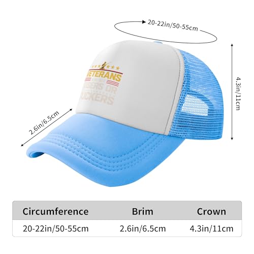 Veterans are Not Loser Or Suckers Trucker Hats Patriotic Honor Veteran's Day Hat Adjustable Mesh Back Baseball Cap3