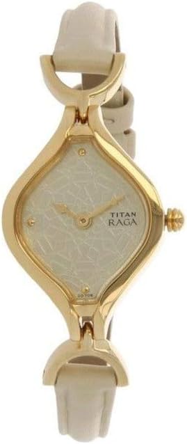 Titan Analog White Dial Women's Watch-NL2531YL01
