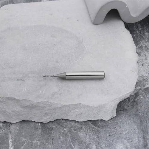 Image of 1pc 1 /4 Inch Shank Spiral CNC Rouer Bits Single Flute End Mill for Aluminum Acrylic Metal Milling Cutter