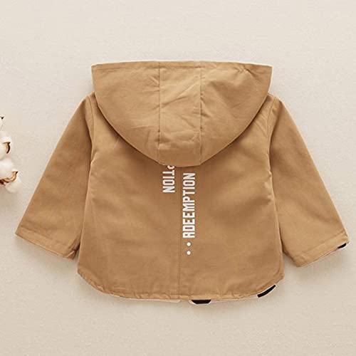 Kids Boy Windbreaker Jacket,Girl Zip Up Hoodie Coat Spring Casual Outerwear Lightweight Hooded Jacket Dust Coat4
