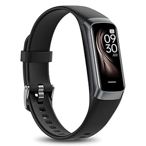 ‎IMFRCHCS Smartwatch Damen Herren, Fitnessuhr mit 1.10″ Zoll AMOLED Touchscreen Smart Watch, 5 ATM Wasserdicht Fitness Tracker mit Schrittzähler Pulsuhr Blutdruck Messgerät für Android iOS