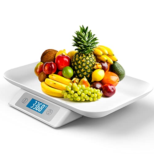 Digital Pet Scale For Puppy And Cats, Puppy Whelping Supplies Scale, Weigh Capacity 33 Lbs (±0.03Oz), Removable Tray Size 13.4 X 9.5 Inch, A Pet Scale For Adult Cats And Small Animals (Grey) #TOP1