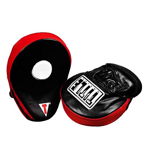 image for TITLE Boxing Icredi-Ball Leather Punch Mitts 2.0, Black/Red - Boxing P