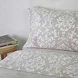 10XDIEZ Juego de Sábanas Coralina de 3 Piezas - (Beige Denmark - Cama 105 cm)