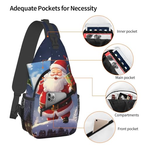 Bolso tipo sling unisex negro con diseño cartoon miniatura 3