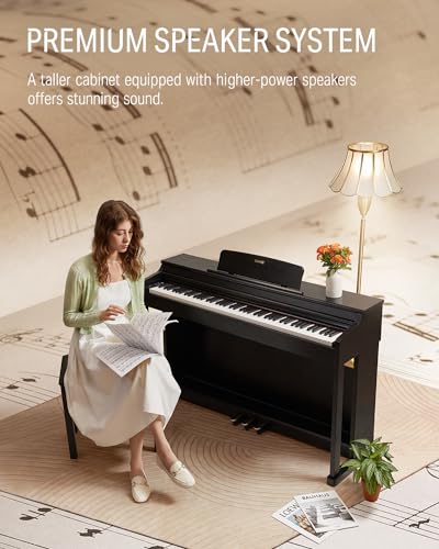 88-Key Digital Piano with Weighted Action