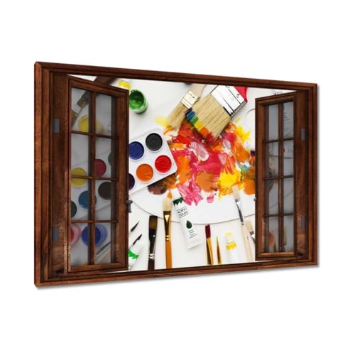 Peinture imprimée sur toile pour habiller un grand mur vide 120x80cm art