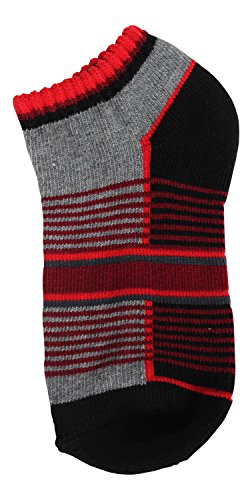 Trimfit Boys 7-Pack Multi Stripe Low Cut Socks Xs (Size 6-7.5) #TOP4
