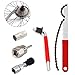 kris 5PCS Juego de Herramientas de Cadena de Bicicleta,Extractor Cassette,Extractor de Bielas,Bici Herramientas de Extracción,Látigo de Cadena,Cassette para Bicicletas