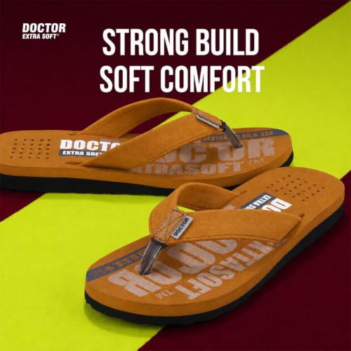 Image of DOCTOR EXTRA SOFT Slipper Care Orthopaedic and Diabetic Super Fitting Comfort Doctor Slipper, DR. Slipper, Flip-Flop, Slides and House Slipper for Men's Men's-FeelGood-D-31