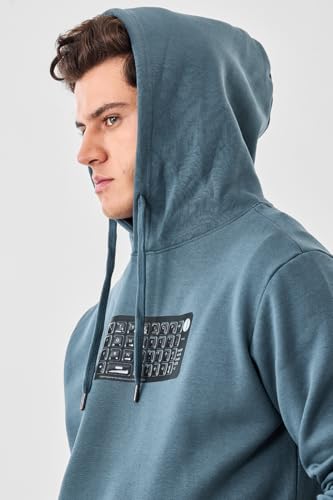 Image of SNITCH Men Casual Hoodie| Oversized Fit Hooded Neckline with Graphic Print & Long Sleeve| Soft Cotton-Polyester Blend for Daily Winter Wear & Streetwear