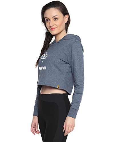 Image of PINACOLADA Printed Full Sleeve Hooded Sweatshirts or Hoodie for Women
