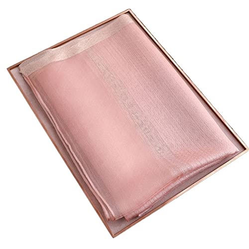 Pañuelo de mezcla de seda, pañuelo de playa de verano para mujer, chal fino