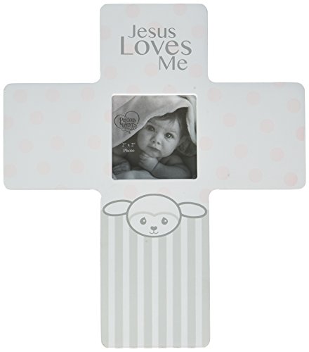 Image of Precious Moments Precious Lamb Jesus Loves Me Cross Photo Frame Girl 163454