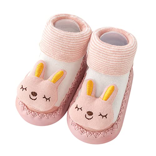 Spring Children Infant Toddler Shoes Boys And Girls Cute Cartoon Bunny Cat Pattern Floor Sports Non Slip And Comfortable Infant Boots Walkers
