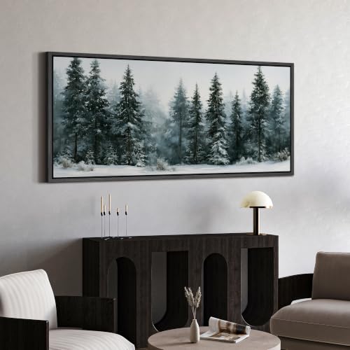 Image of MUDECOR Extra Large Framed Canvas Print Wall Art Pine Art for Living Room