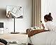 FITUEYES Design TV Ständer Rollbar für 32-65 Zoll Fernseher Mobiler TV Standfuss höhenverstellbar Modern minimalistisch Fernsehständer für Wohnung Büro Heim