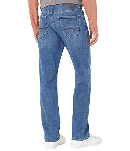 Mavi Matt Classic Men's Straight Leg Jeans, Mid-Rise Relaxed Fit Jeans for Men, Brushed Williamsburg, Medium Wash Blue Jeans, 30 x 323