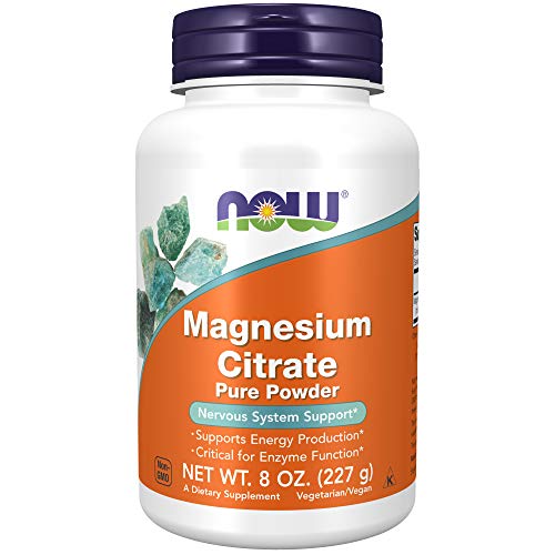 NOW Supplements, Magnesium Citrate Pure Powder, 8-Ounce