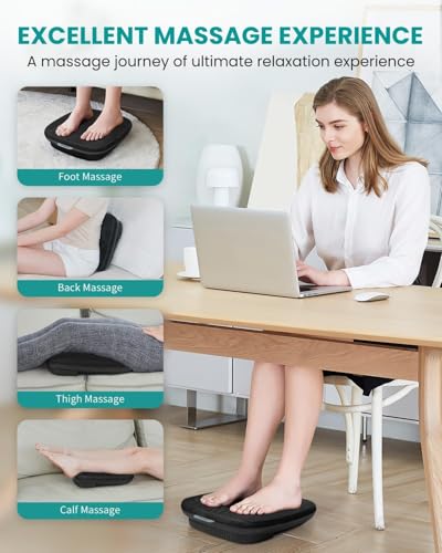 Image of Shiatsu Foot Massager with Heat, Nekteck Electric Kneading Feet Massage Machine for Circulation and Neuropathy Plantar Fasciitis Pain Relief, Home Office Use, Gifts for Women Men Mom Dad Birthday Gift
