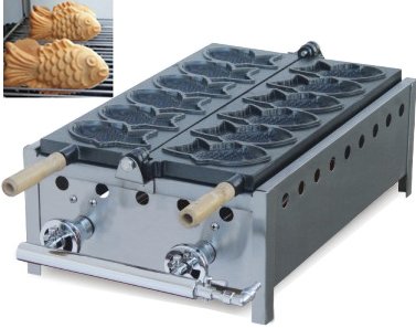 Gas taiyaki machine, fish shape waffle maker waffle machine,waffle baker Commercial Waffle Toaster NP-608