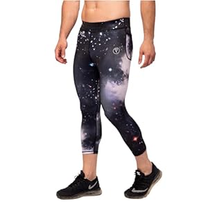 Leggings 3/4 de Compression pour Hommes avec Poches Performance
